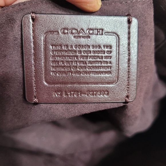 Coach F27598 Singnature Cherry Debossed Satchel Crossbody - Picture 8 of 16